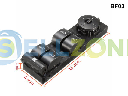 Κονσόλα διακόπτης ηλεκτρικών παραθύρων 4 κουμπιών για Ford Focus 05-08 C-Max - BF03